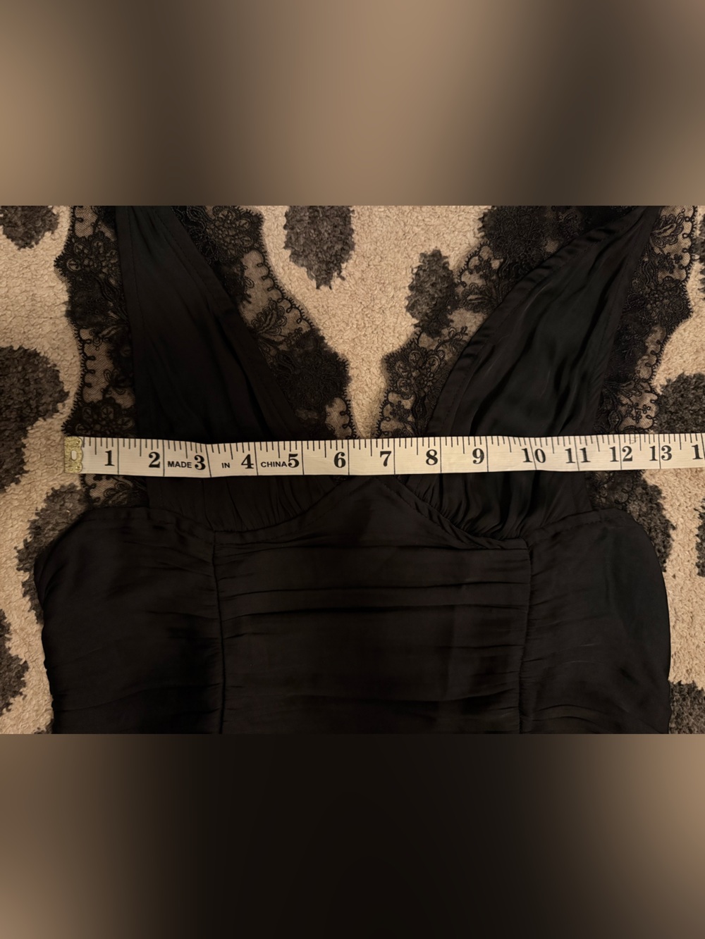 Free People Elena Black Lace V Neck Tank Top - Picture 11 of 11